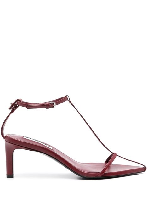 Sandali 65mm in rosso Jil sander - donna